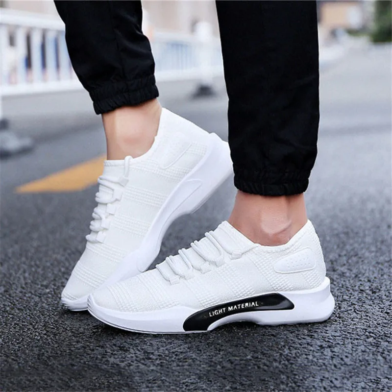 New Running Sneakers Fashion Men's Tie Casual Shoes flat Outdoor Sports Mesh Breathable Mountaineering Training shoe | Обувь