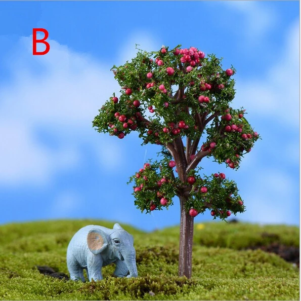 Новый дизайн деревья цветок Фея Сад миниатюрные гномы моховые террариумы diy