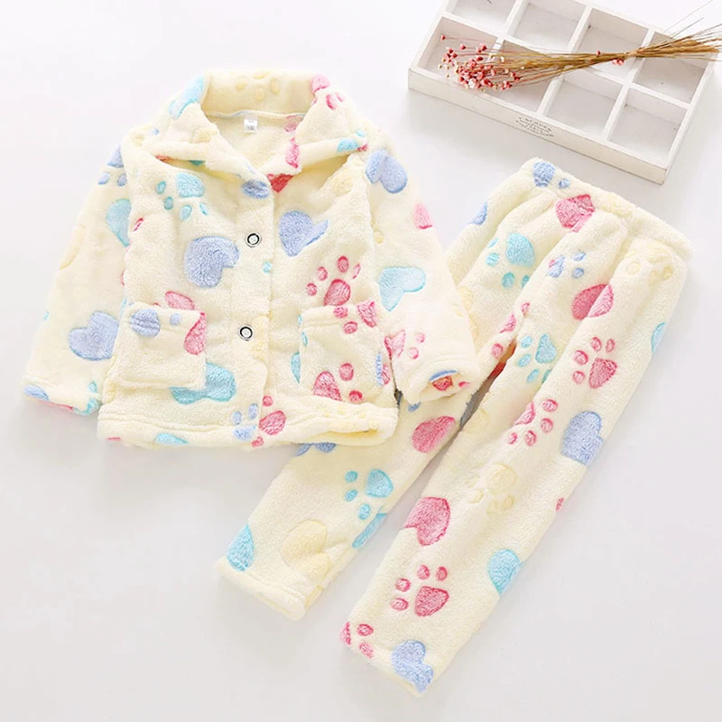 fashion lovely kids clothes children sleepwear pajamas winter boys girls set clothing nightwear homewear autumn nightgown | Мать и