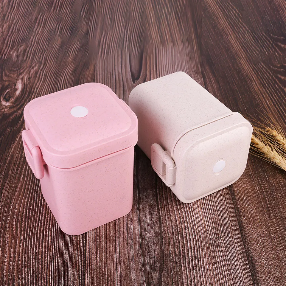 Новая запечатанная противотечная ланч-бокс на 600 мл для еды и супа, контейнер для детского ланчбокса, экологически чистая приготовленная еда Бенто, пригодная для использования в микроволновой печи.