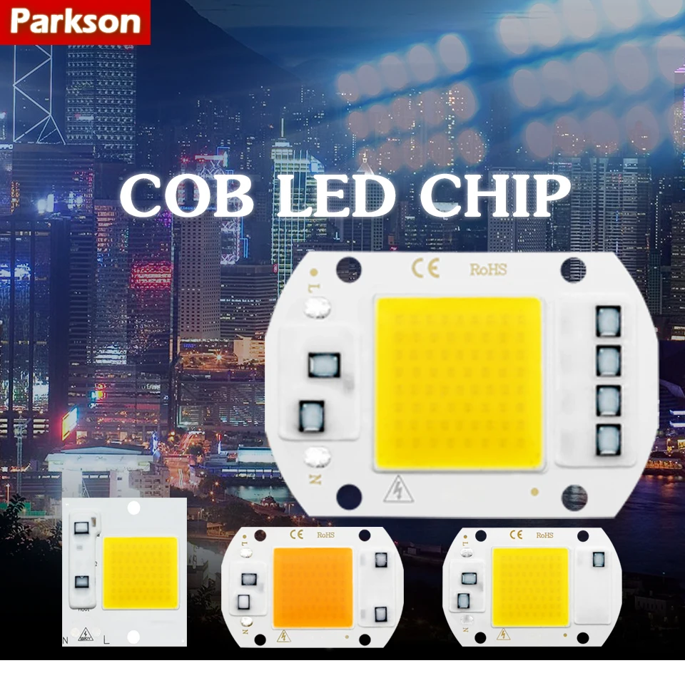 COB светодиодный чип 50 Вт, 30 Вт, 20 Вт, 10 Вт, AC 220 В, 240 в, светодиодный COB лампочка IP65 Smart IC, нет необходимости в драйвере, светодиодный прожектор