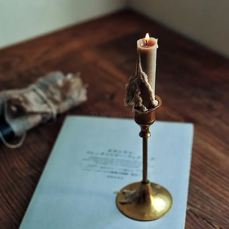 100% латунь материалы подсвечник золотой Таблица украшения дома высокого качества