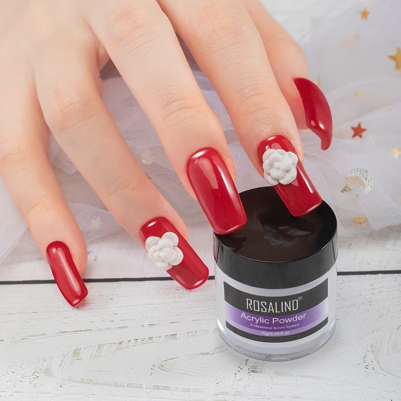 

ROSALIND Acrylic Powder Nail Gel Of Nails Extension Builder Crystal Dipping Powder Nail Art Carving Decoration For Manicure