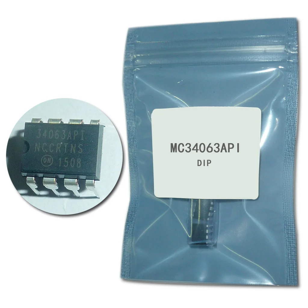 10 шт. MC34063 MC34063API DIP8 регулятор напряжения от 3 0 до 40 в контроллер преобразователя Cnv