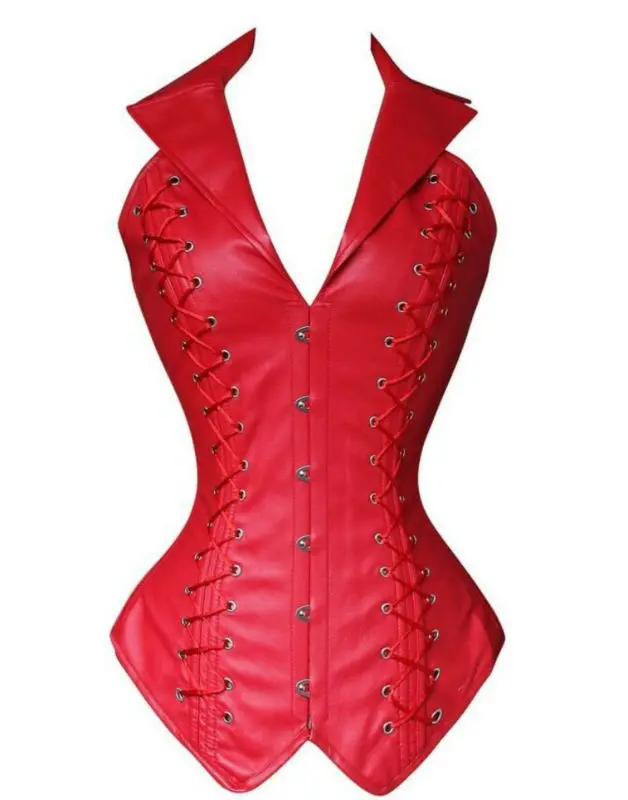 Высокое качество сексуальное платье с v-образным воротом Overbust стимпанк корсет