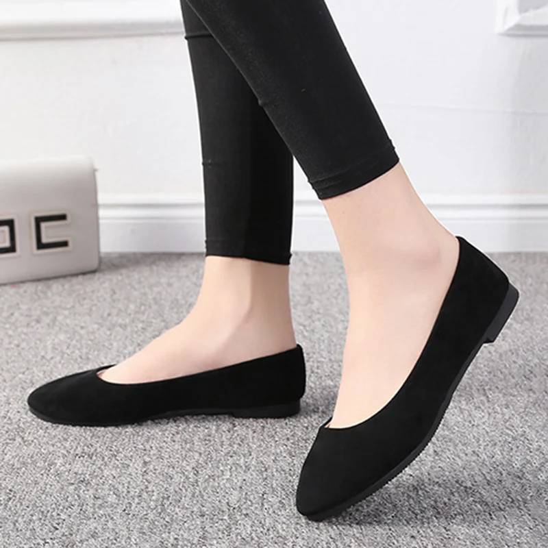 Plus Size 35-42 Women Shoes Candy Color Slip On Flats Boat Black Loafers Cheap Shallow Ladies Woman Ballet | Обувь