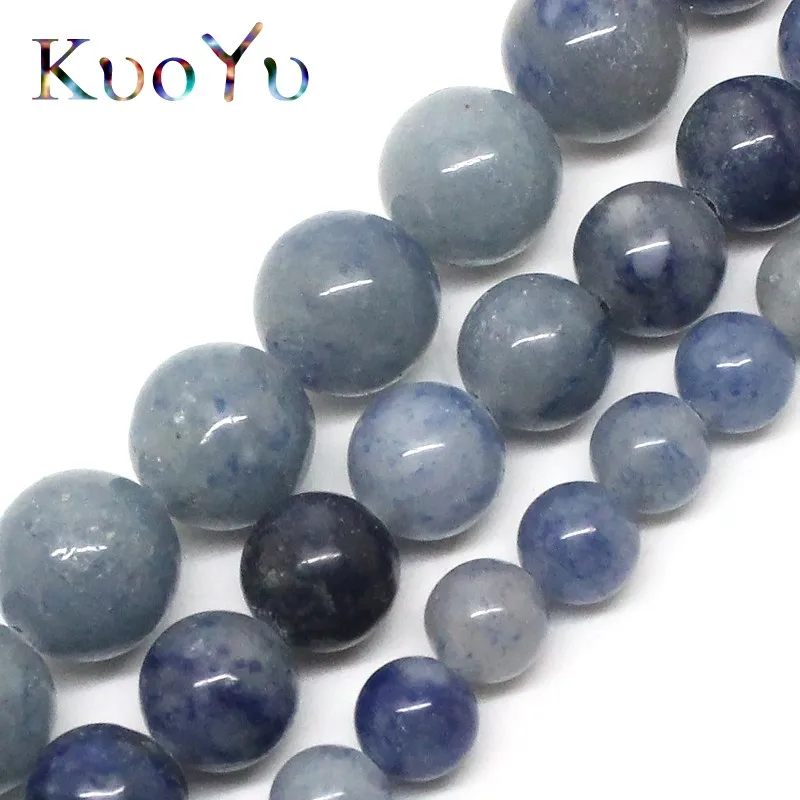Natural Blue Aventurine Stone Beads Round Loose Strand 15&quotinches 6/8/10mm For DIY Making Bracelet Necklace Jewelry | Украшения и