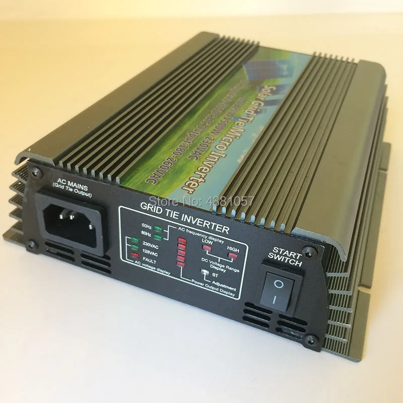 WV-500W микро сетки галстук инвертора для 30 V/36 V Панели Солнечные DC 22-с алюминиевой крышкой, 50В для AC110/220 В пер. тока, 50/60 Гц чистая синусоида инвертор