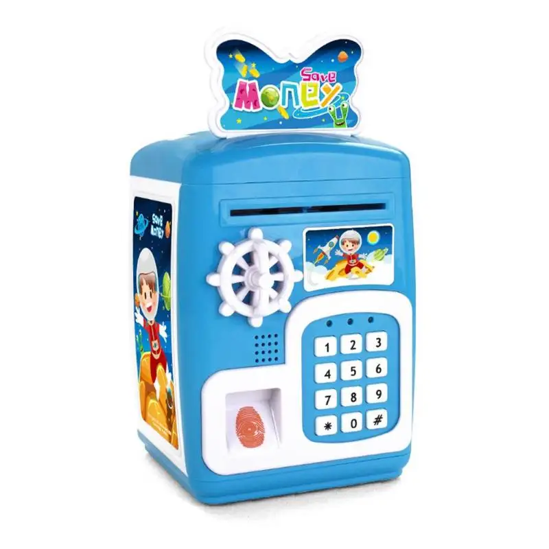 Electronic Piggy Bank ATM Password Money Box Cash Coins Saving Box ATM Bank Safe Box Automatic Deposit Banknote Christmas Gift - Цвет: 08
