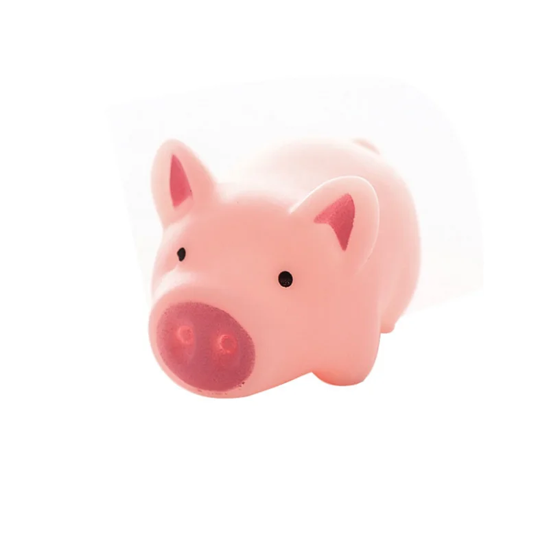 Pink Розовый мультфильм Свинья стоп-стресс игрушка Копилка звучащие силиконовые сжимающие игрушки для снятия стресса Смешные украшения дома розыгрыши - Цвет: Pink