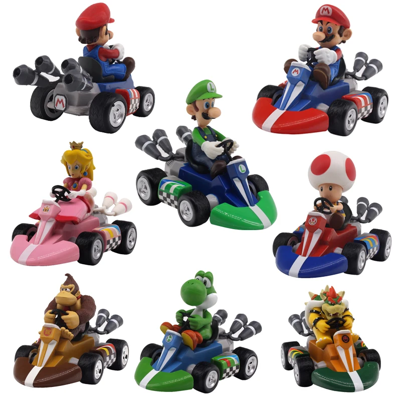 Супер Братья Марио фигурки 13 см японское аниме Луиджи динозавры Ослик Kong Bowser