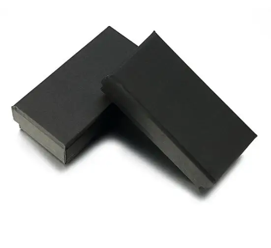 Черный прямоугольный зажим для галстука 30 шт./лот простой дизайн зажимы кейс