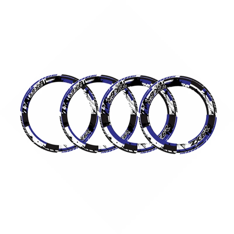 Мотоцикл толстый край наружное кольцо наклейка полоса колесная X4 для KAWASAKI