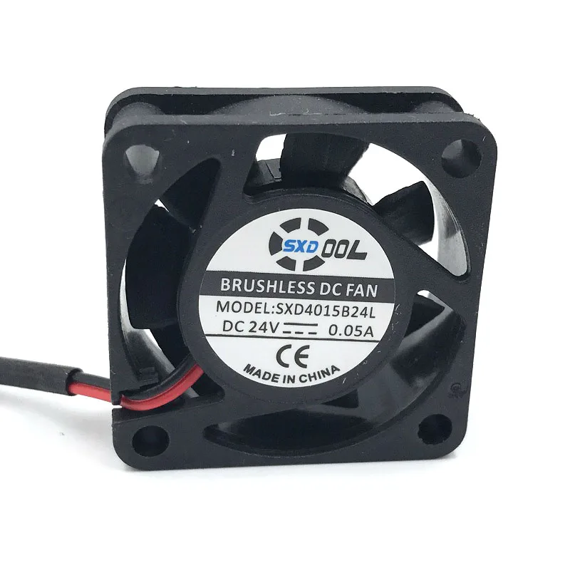 SXDOOL SXD4015B24L 40*40*15 мм двойной шариковый подшипник DC 24V 0.05A 2P 4000 об/мин 5.8CFM осевой