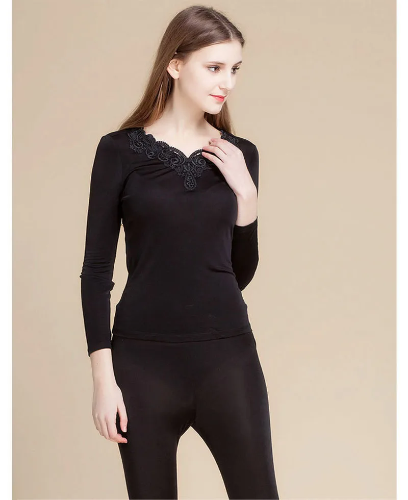 2018 New Brand Silk Thermal Underwear Women Winter Quick Dry Anti-microbial Stretch Thermo Sets Female Warm Long Johns | Женская одежда
