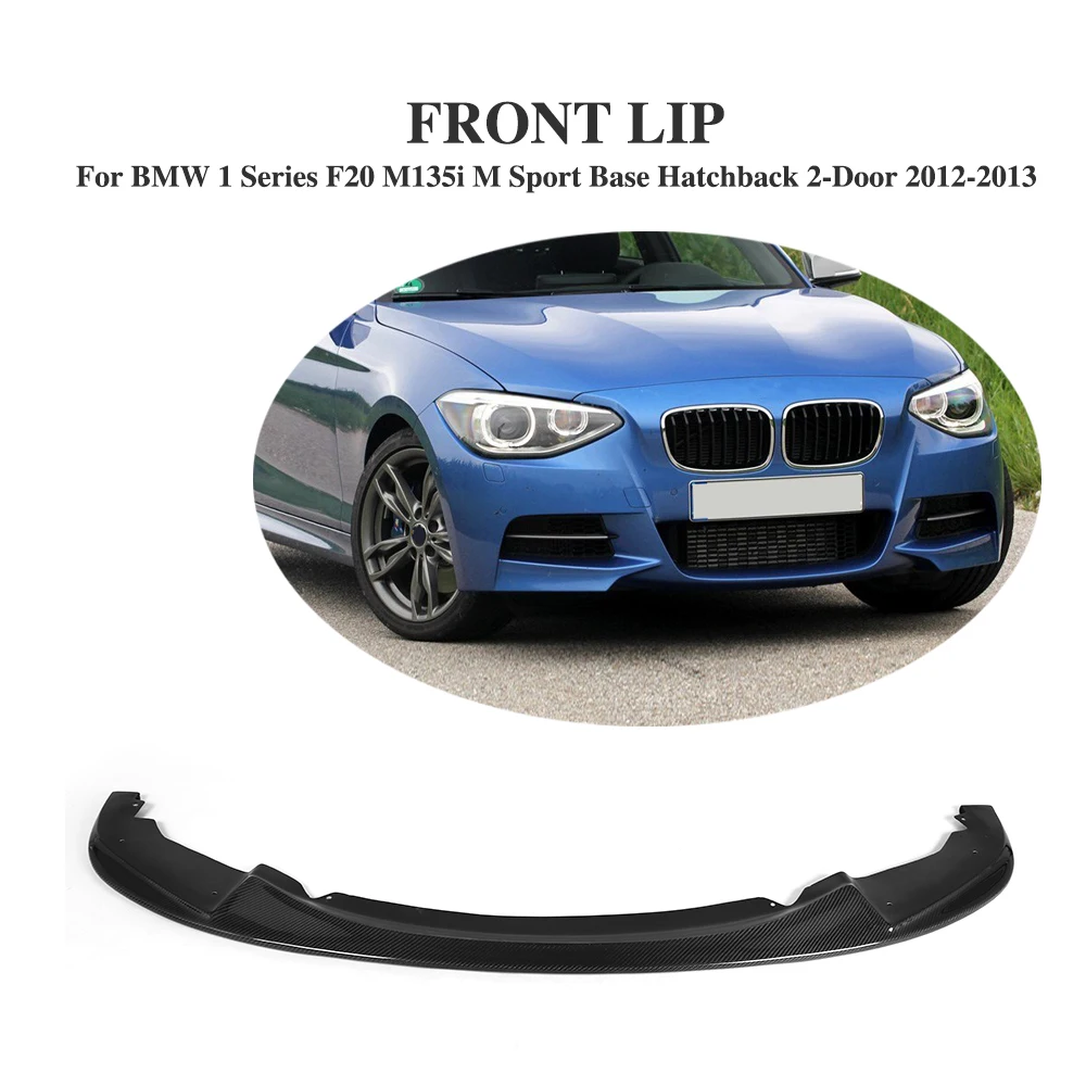 Передний бампер из углеродного волокна спойлер для BMW 1 серии F20 M135i M Sport Base Hatchback 2