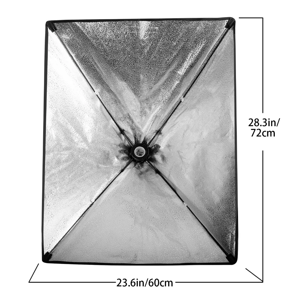 Neewer 24x24 дюйма/60x60 см проводной студийный софтбокс диффузор с E27 Socketfor лампа