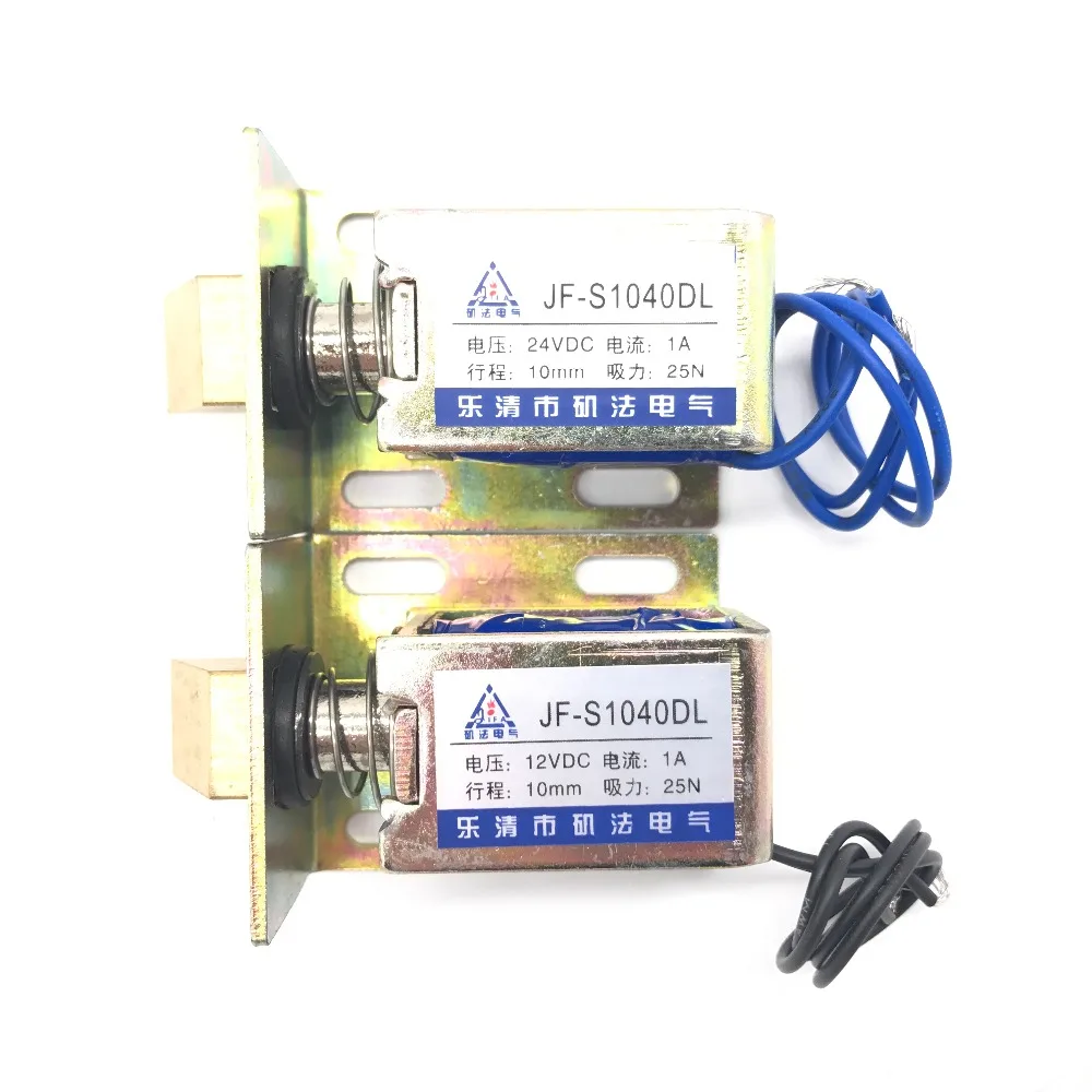 Вытяжной Тип JF-S1040DL DC 6V 12V 24V линейный Электромагнит 1A сила 25N Путешествия 10 мм