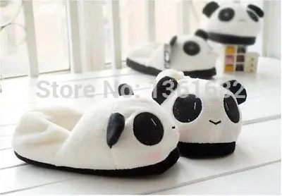 New Women Ladies Cute Panda Winter Warm Soft Plush Antiskid Indoor Home Slippers E6277 | Обувь