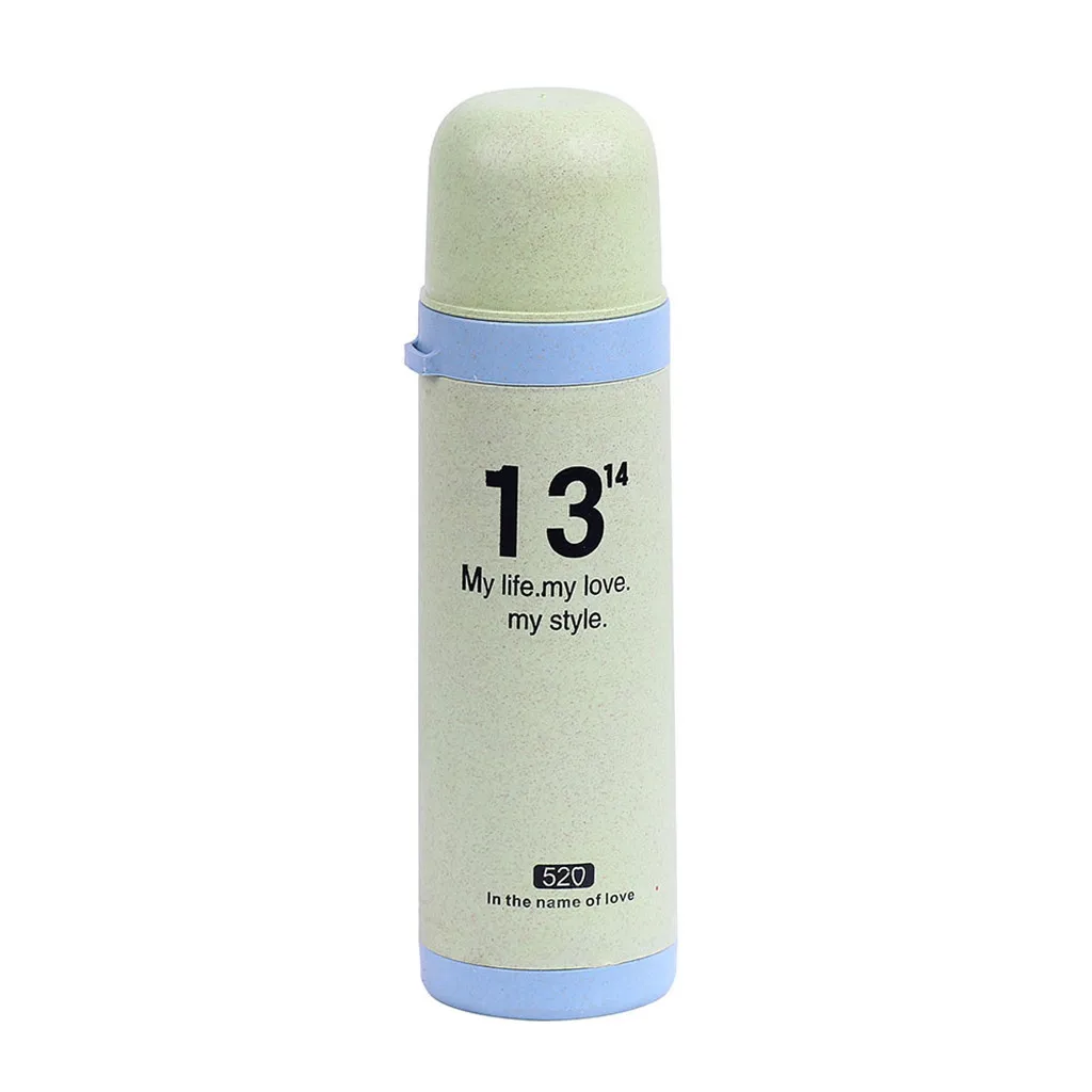Thermos Bottle Portable Double Wall Valentine's Day Cup Vacuum School Straight Drinking Women Simple Surprise Gifts L4 | Дом и сад
