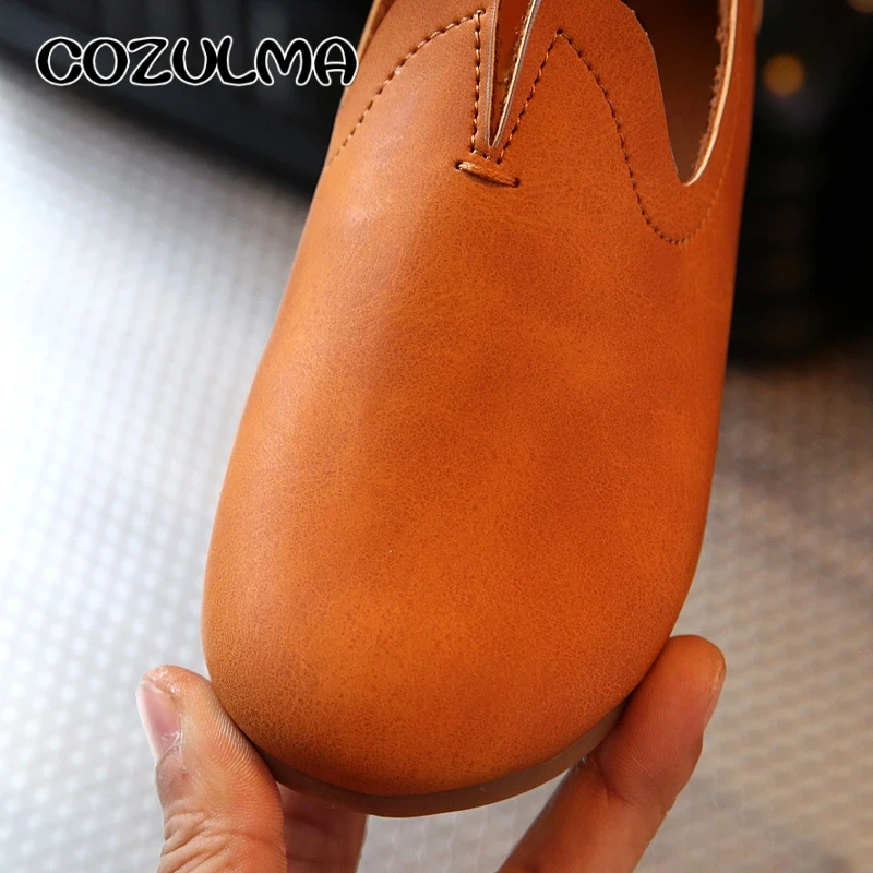 COZULMA Spring Style Kids Shoes For Girls Prinecss Children Flat Sneakers Casual Leather High Quality | Детская одежда и обувь