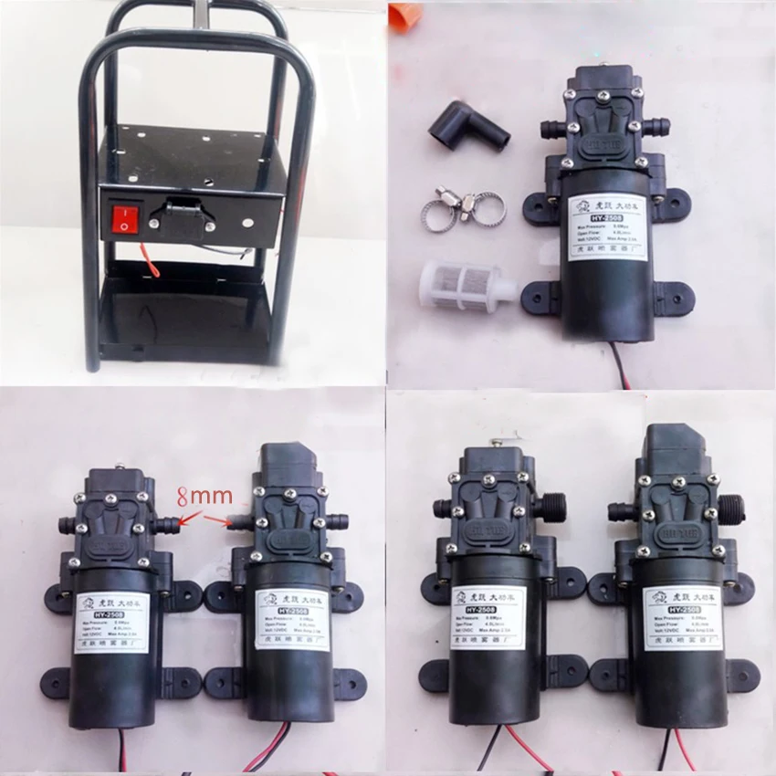 1 шт Высокое качество DC12V 2A 130PSI мембранный Водяной насос небольшой Сейф высокое