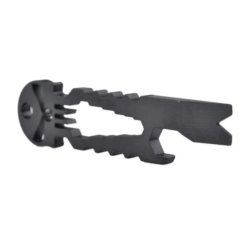 SEIGNEER Outdoor Tactical Skull Skeleton Keychain Survival EDC Multifunction Tool Wrench Crowbar Screwdriver Bottle Opener EX394 | Спорт и