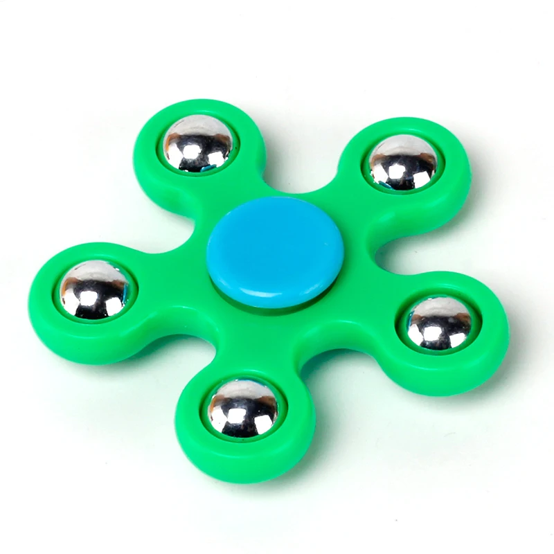 4 Colors Mix 5 beads The New Steel ball pentagonal Finger Gyro Hand Spinner Gyroscope Toy Spinner For Autism enlarge