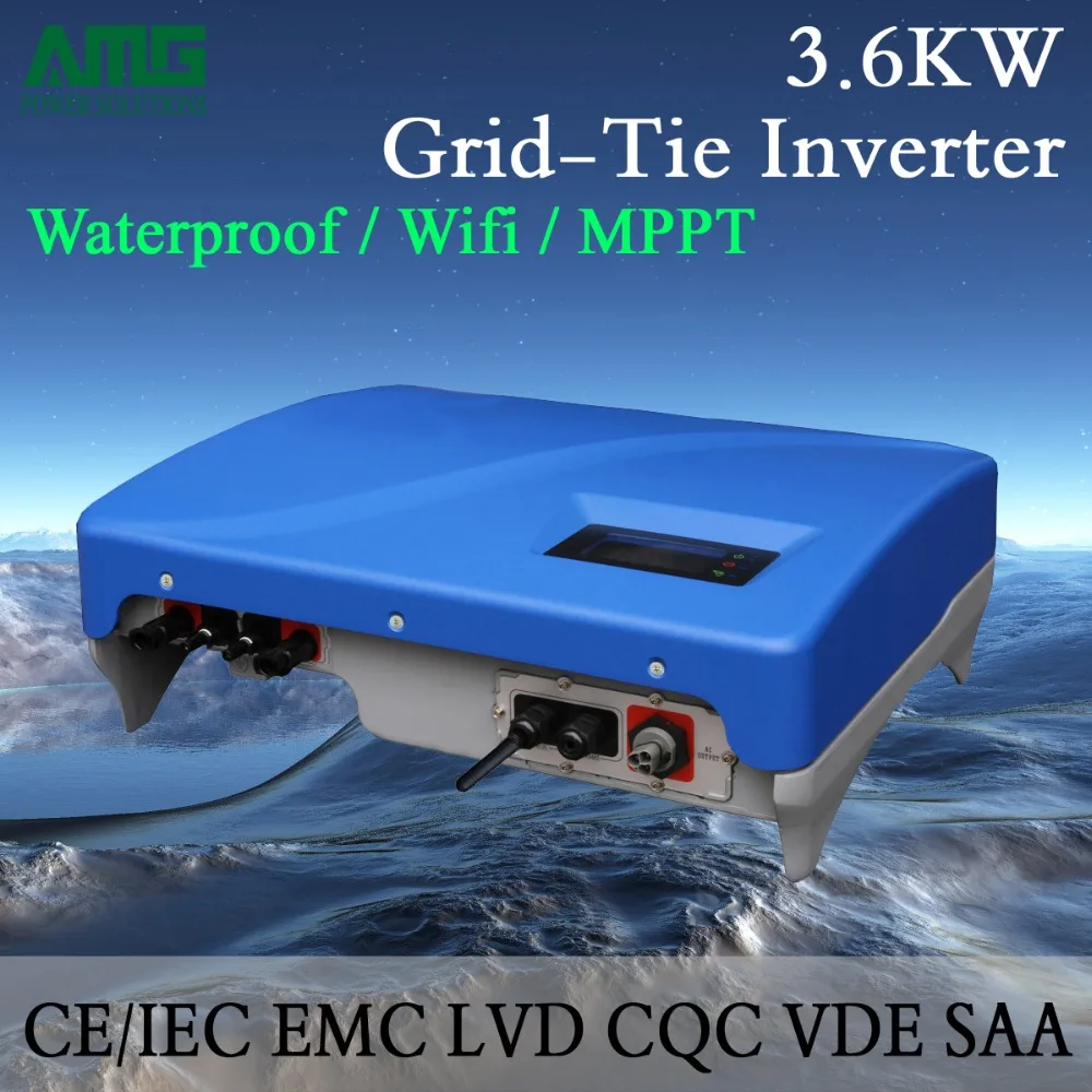 3.5KW (3600 W) Двойной вход MPPT водонепроницаемый IP65 на сетке галстук солнечный