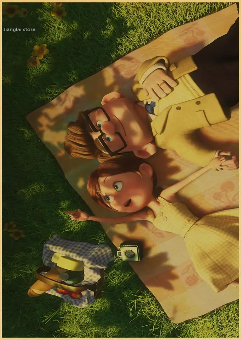 Up Peter Hans Docter Pixar домашний декор крафт-бумага фильм Ретро плакат рисунок ядро наклейки на стену
