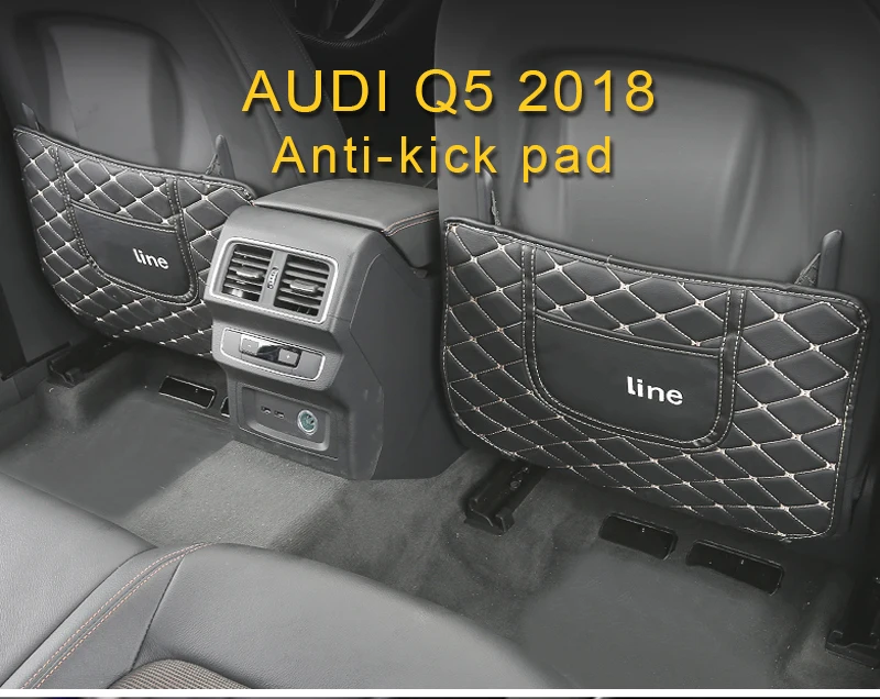 Карманго для Audi Q5 FY, автомобильный защитный чехол для спинки сиденья, кожаный анти-удар, коврик, подушка, аксессуары для интерьера