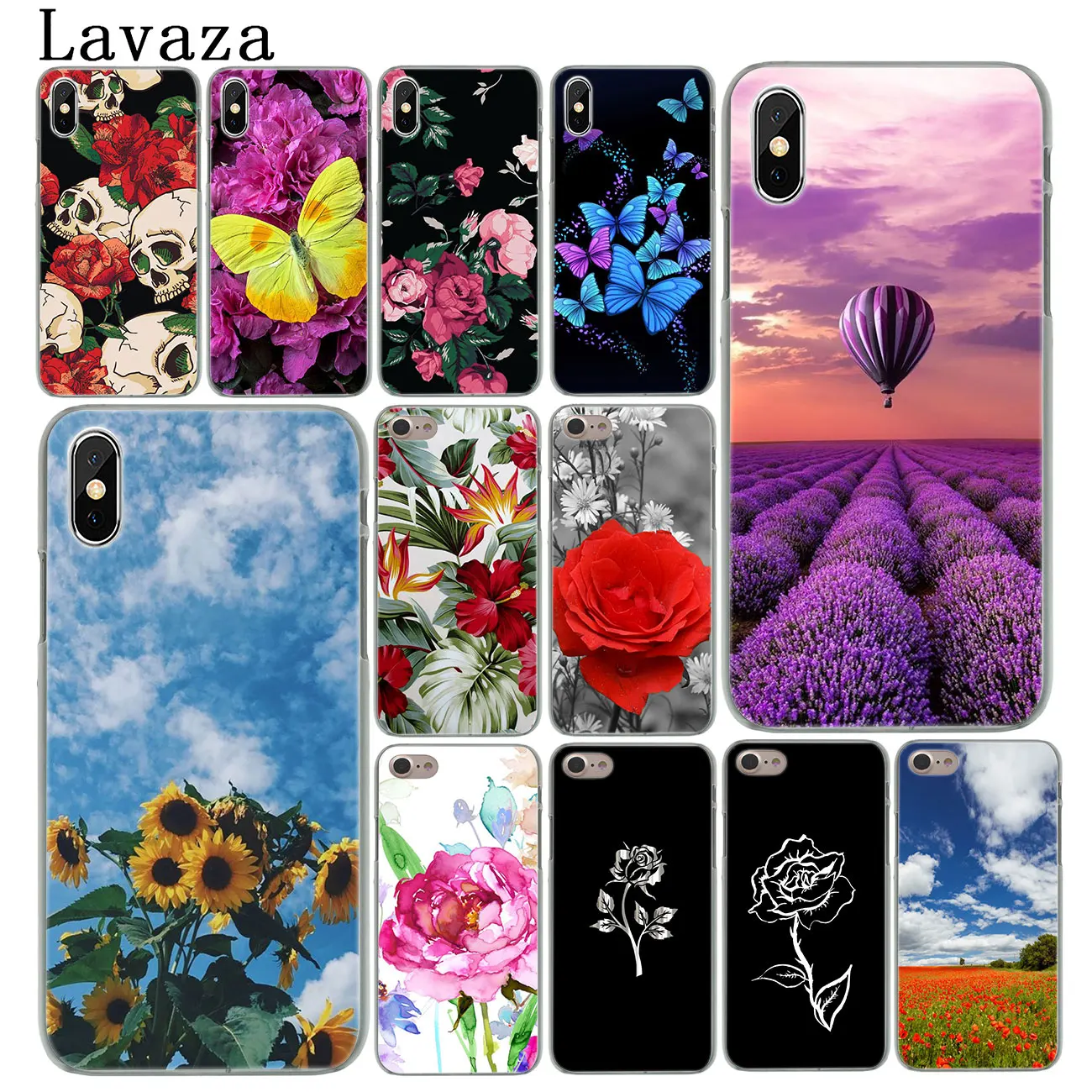 Твердый чехол для телефона Lavaza Fruits Flower Cactus Skull Daisy iPhone XR X XS 11 Pro Max 10 7 8 6S 5 5S SE 4S