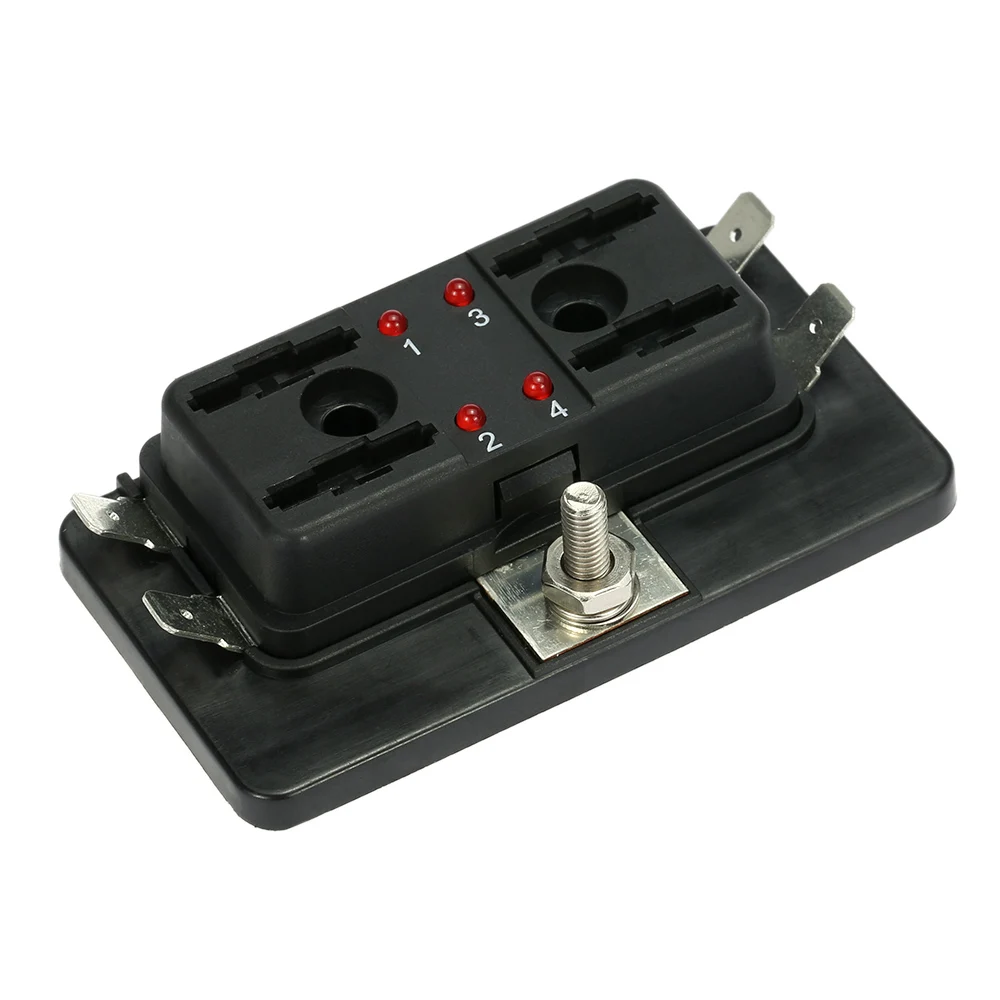 4-ходовой держатель блока предохранителей со светодиодной лампой комплект для