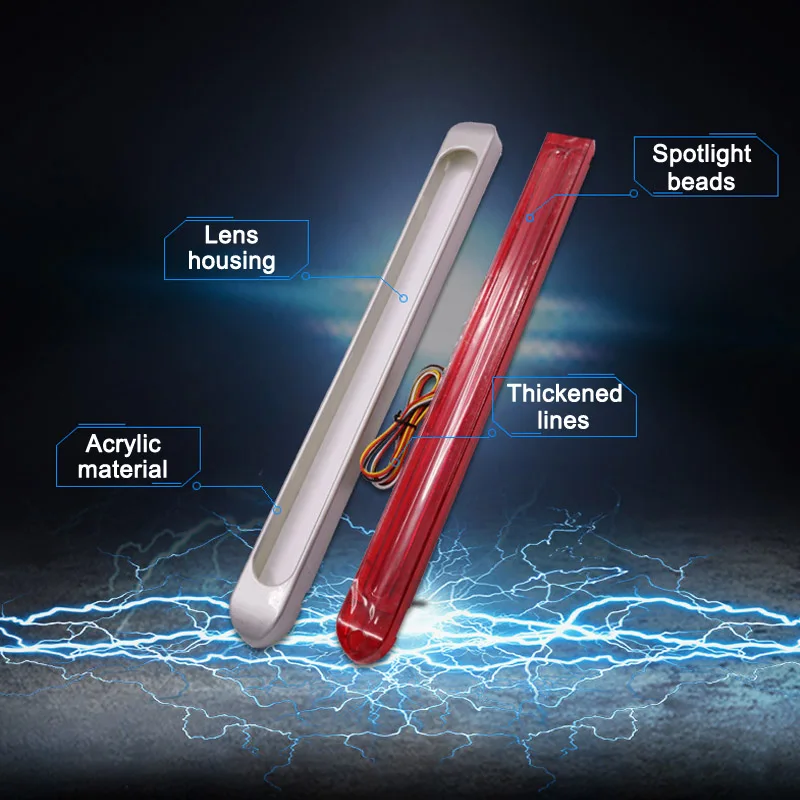 

Hot 47 LED Truck Tail Turning Signal Light for 12V 24V Trailer Truck Stop Signals Lamp BX