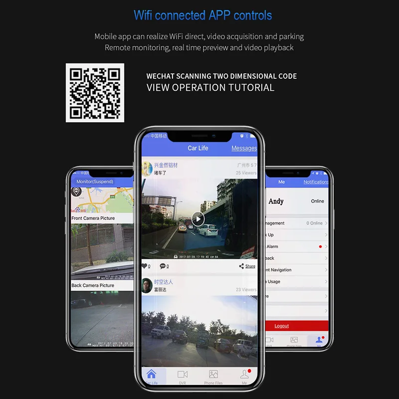 AfmoDVR Автомобильный dvr 4 г Dashcam Android gps ADAS Dash камера двойной объектив Камара Automovil