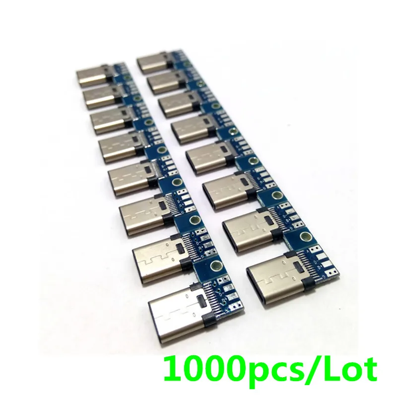 1000 шт. сделай сам OTG Φ штекер для сварки разъем USB 3 1 типа C с печатной платой