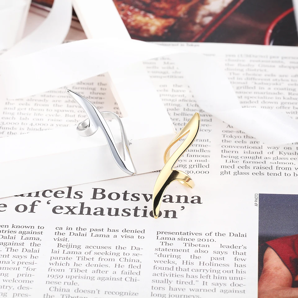 BAOLAISI модное кольцо для вечеринки женщин Hyperbole золотистое серебристое Цирконий CZ