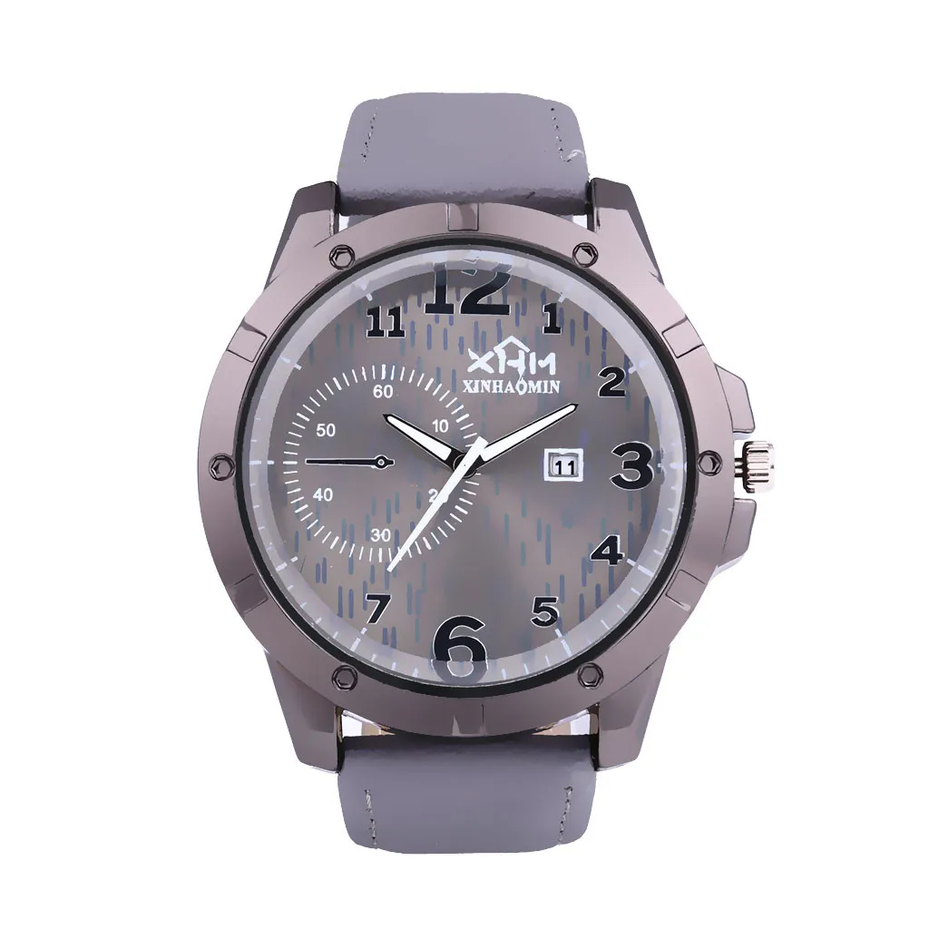 OTOKY Relogio Masculino 2019 Модные Военные Спортивные наручные часы Мужские кожаные мужские