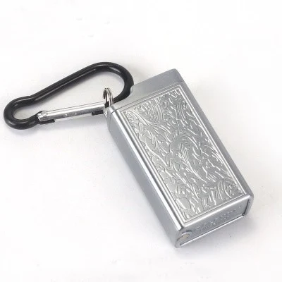 HY909ChanF-M-YinLaS Мини-пепельница, домашний портативный карманный пепельница, на открытом воздухе, многофункциональная маленькая коробка, брелок для ключей, для сигарет, для хранения, металлическая коробка - Цвет: HY909ChanF-M-YinLaS