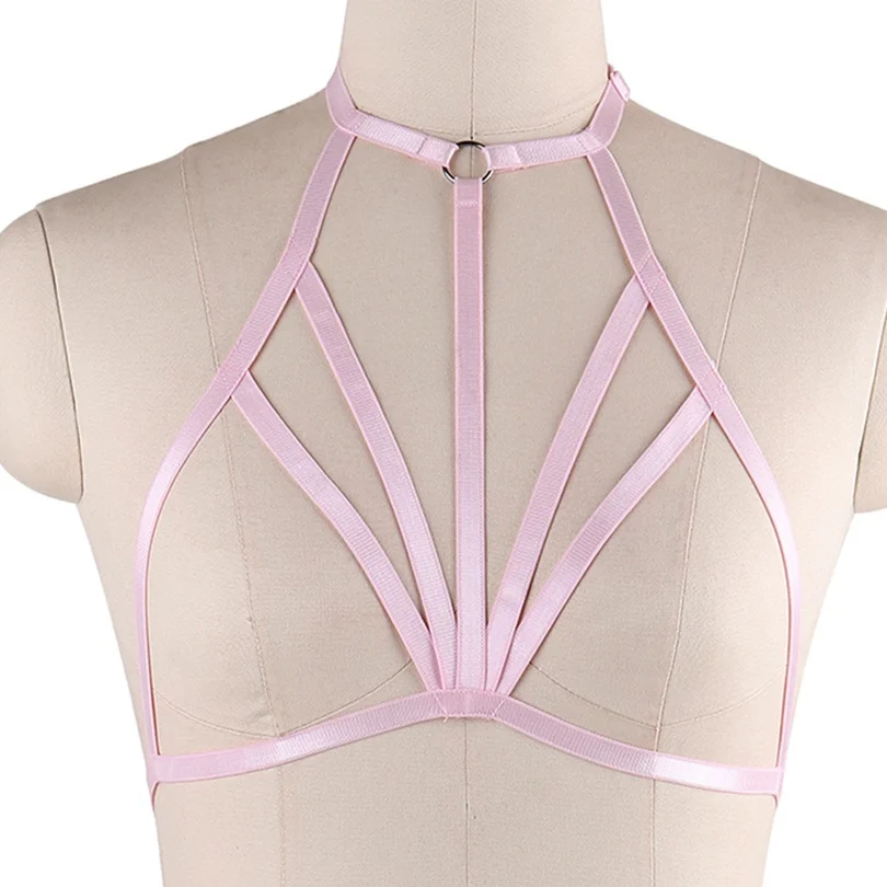 Жгут бюстгальтер сексуальный нагрудный ремень для крепления на Bralette розовый