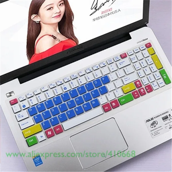 Силиконовый защитный чехол для клавиатуры ноутбука Asus Y581L A550 A550VB X501A X552M VX50IU FH5900V