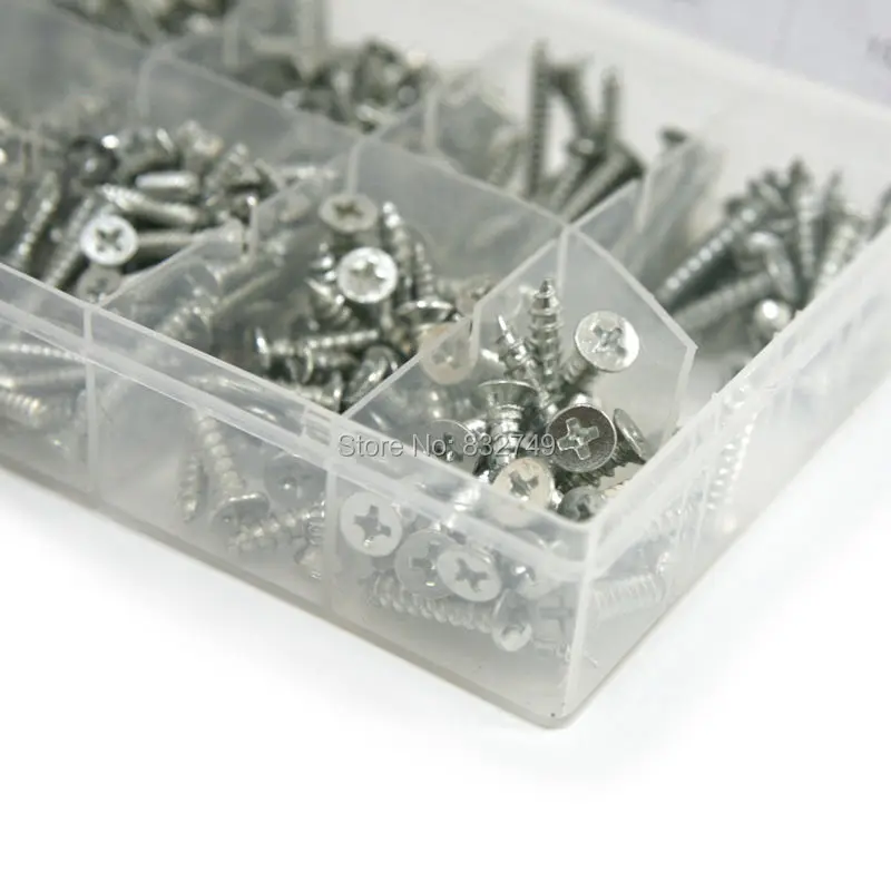 550 шт оцинкованное покрытие с плоской головкой винты по дереву саморезы латунные