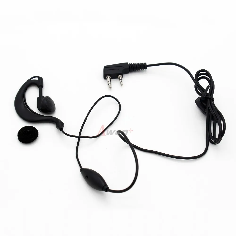 2 контактный ушной крючок гарнитура для BaoFeng UV 5R 6R 5RA 5RB 5RC 5RE плюс 82 GT 3 BF F8 + 888S