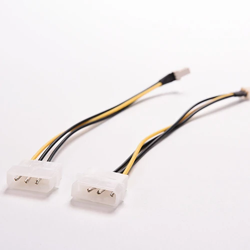 5 шт. 4 Pin Molex/IDE к 3 CPU чехол вентилятор 20 см разъем питания кабель