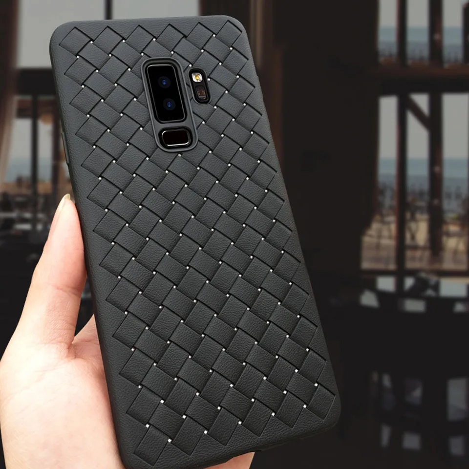 Роскошный Плетеный милый силиконовый чехол для Samsung S9 Plus S8 Note 9 8 A5 A7 2016 J5 J7 MAX 2017 J4 J6