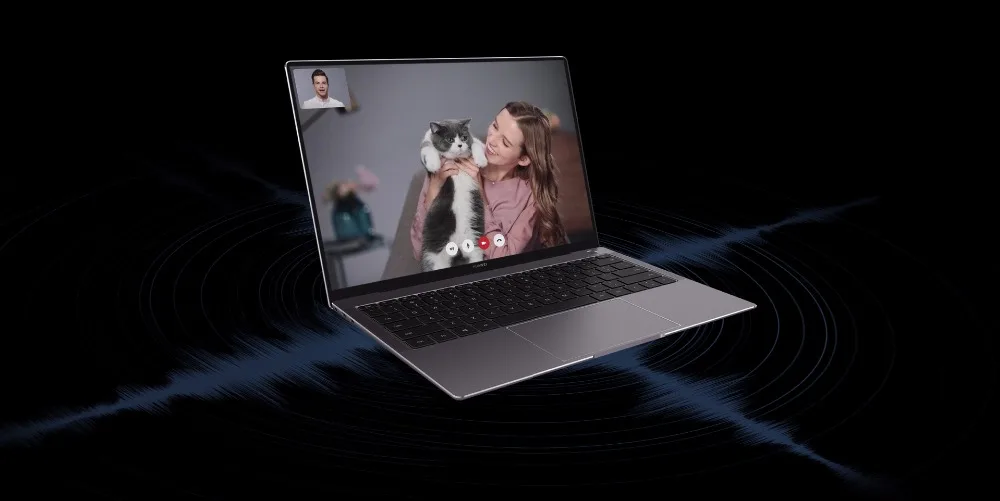 Лучший Мощный ноутбук HUAWEI MateBook X Pro, 13,9 дюймовый ноутбук с 16 Гб оперативной памяти, 1 ТБ, i7-8565U для хранения данных, процессор, Макс. 4,6 ГГц