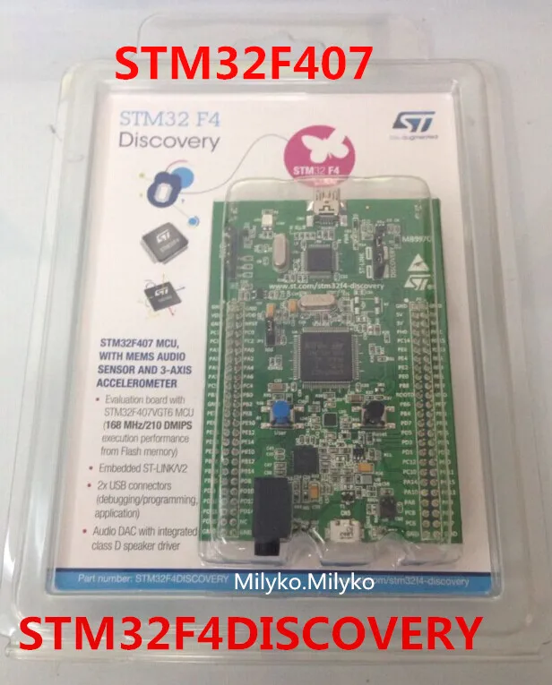 Stm32f4discovery Stm32f407 Cortex-m4 макетная плата st-link V2