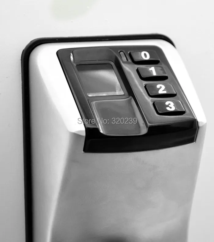 Пальцев замок Щепка 3398 (отпечатков пальцев + пароль ключ) 3 в 1|sliver| |