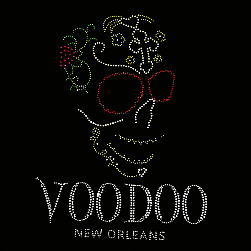 DIY исправлениях железа мода аппликация хрусталя Стразы свитер аксессуары prethoracic