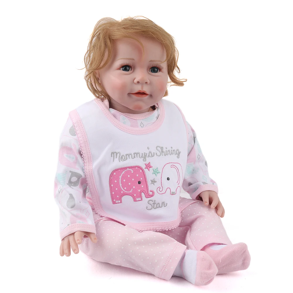 NPKDOLL 22 дюйма 55 см силиконовые куклы для новорожденных ручная работа реалистичные